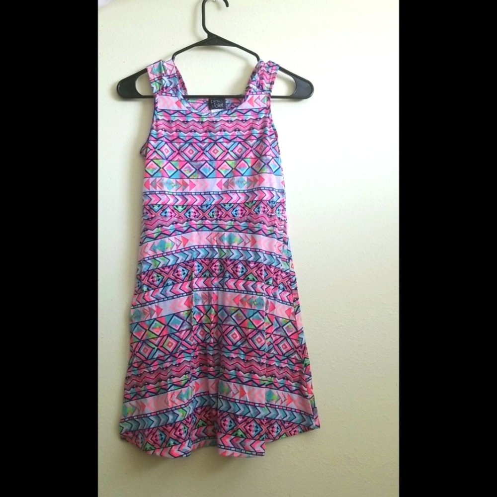 🆕️ LISTING!! GIRLS SLEEVLESS PATTERNED FLARED DRESS